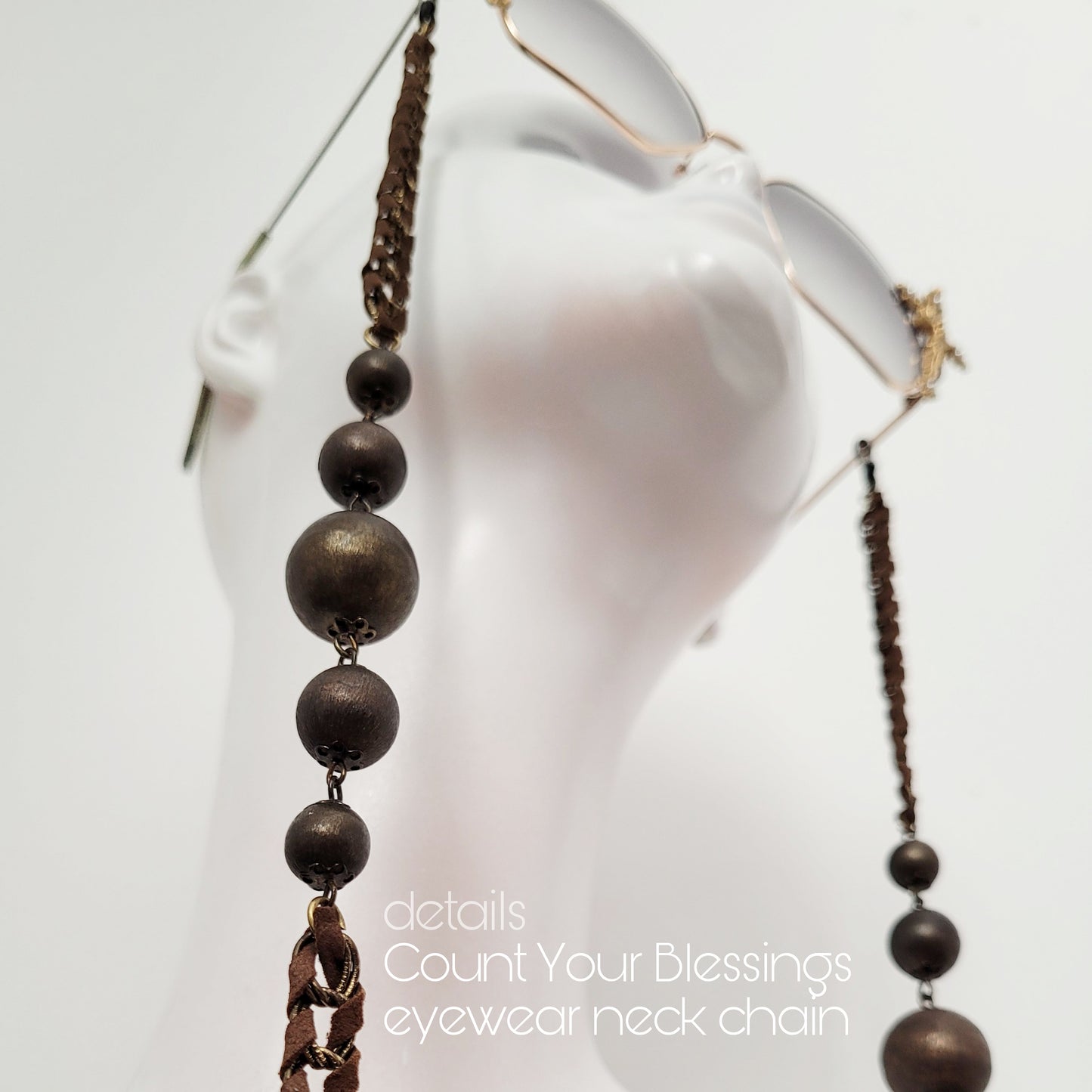 Neckscape sustainable collection: Count Your Blessings EYEWEAR CHAIN