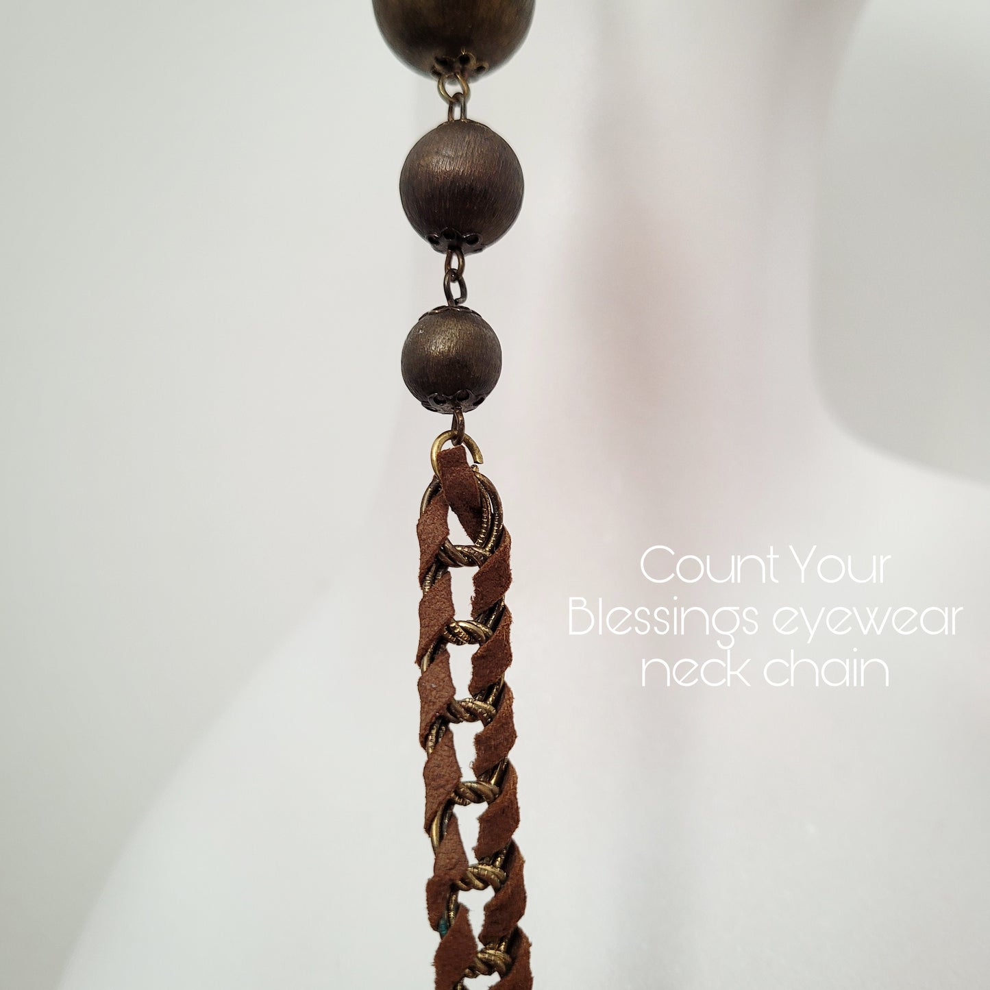 Neckscape sustainable collection: Count Your Blessings EYEWEAR CHAIN