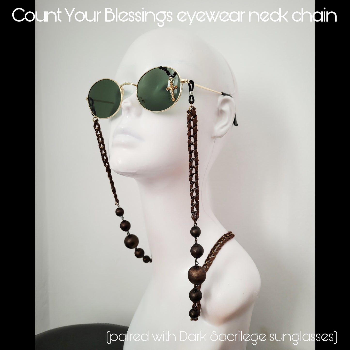 Neckscape sustainable collection: Count Your Blessings EYEWEAR CHAIN