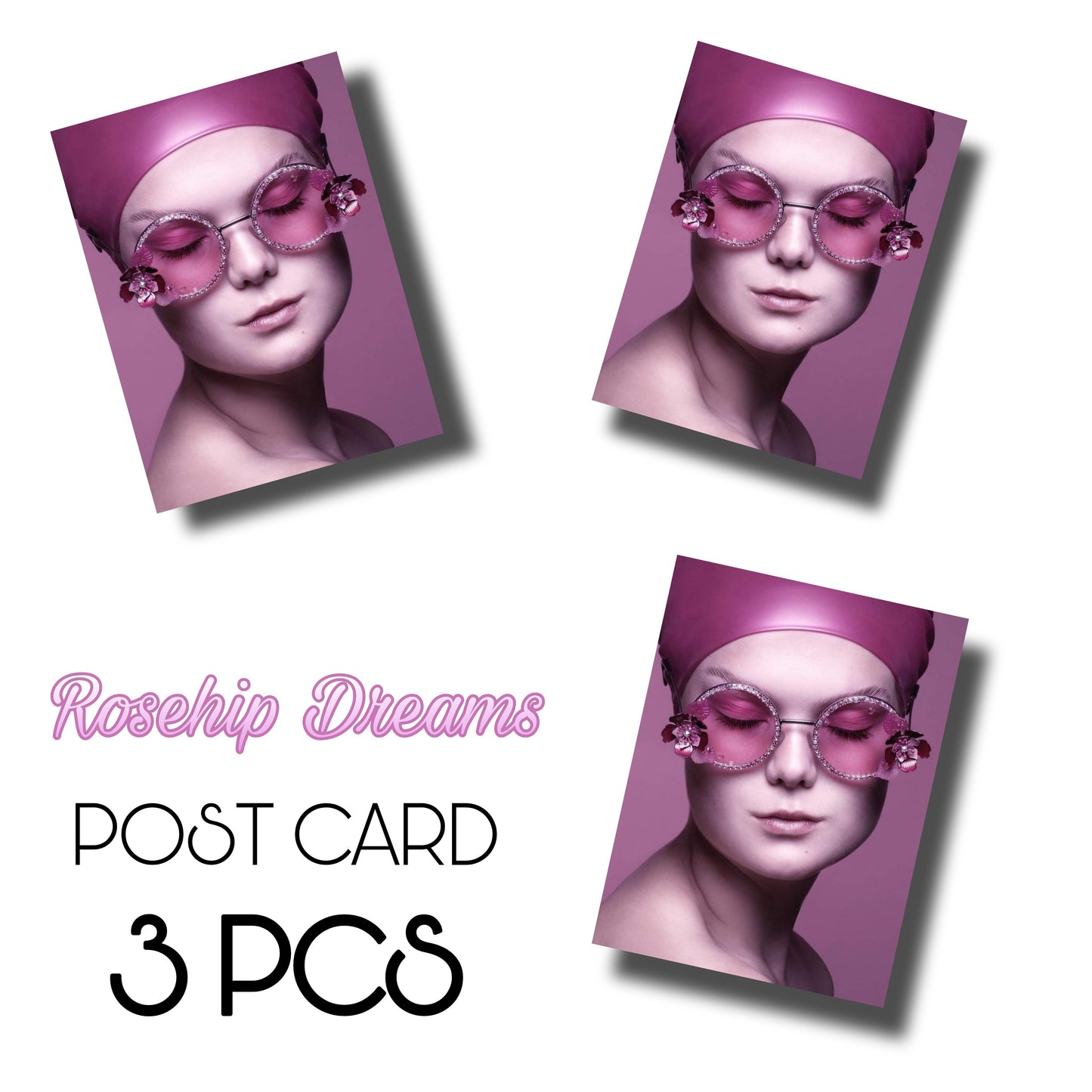 Bumblebee Dreams collection: Rose Hip Dreams Postcard 3 PCS