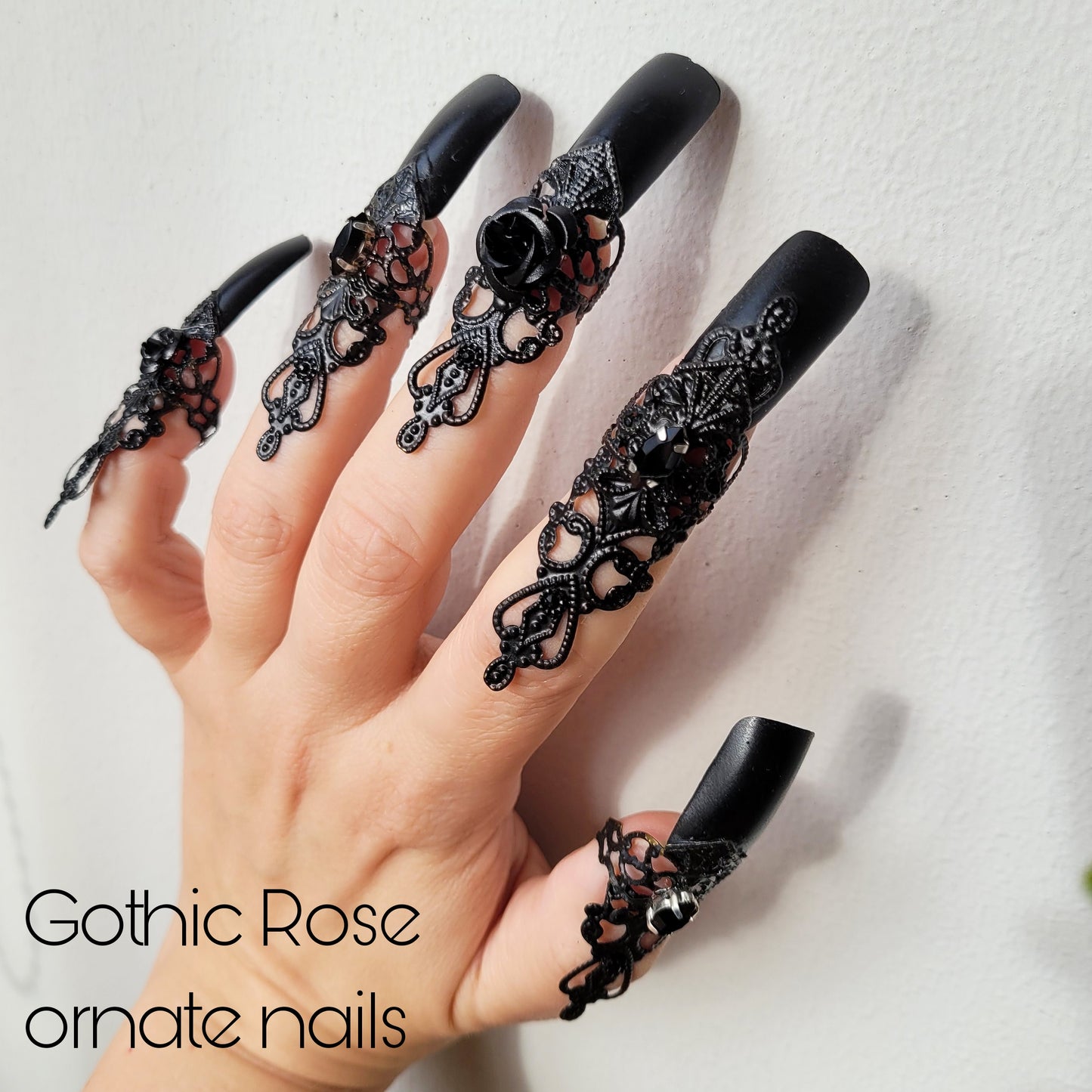 Made-to-order: the Gothic Rose ornate nails