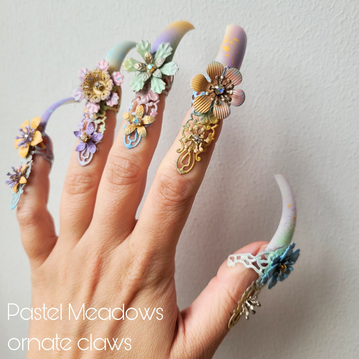 Made-to-order: the Pastel Meadows ornate claws