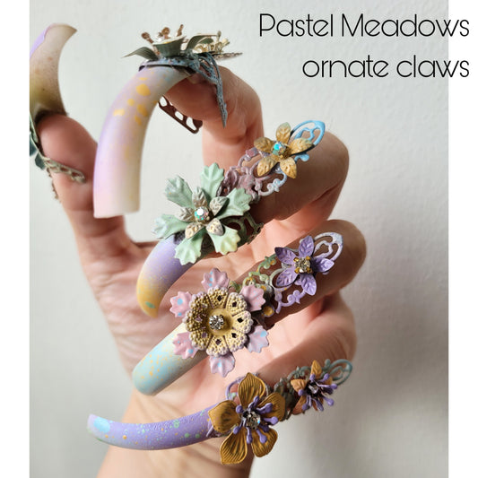 Made-to-order: the Pastel Meadows ornate claws