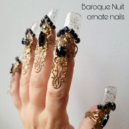 Made-to-order: the Baroque Nuit ornate nails