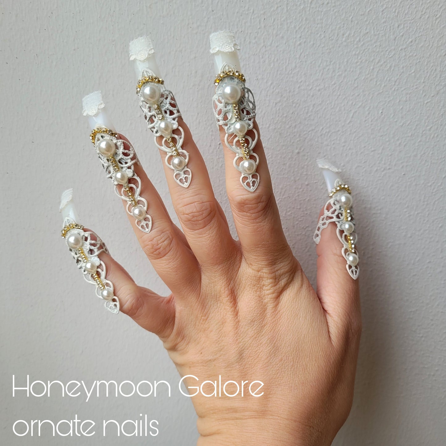 Made-to-order: the Honeymoon Galore ornate nails