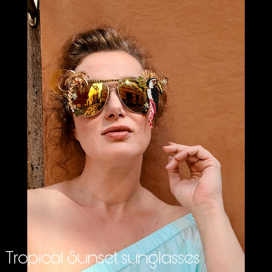 Paradise Lost collection: the Tropical Sunset showpiece sunglasses