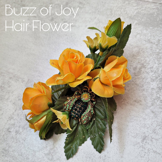 The Buzz of Joy Hair Flower