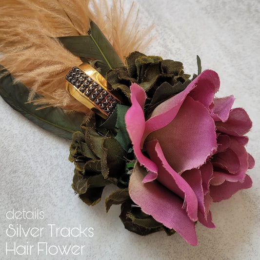 The Silver Tracks Hair Flower