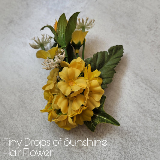 The Tiny Drops of Sunshine Hair Flower