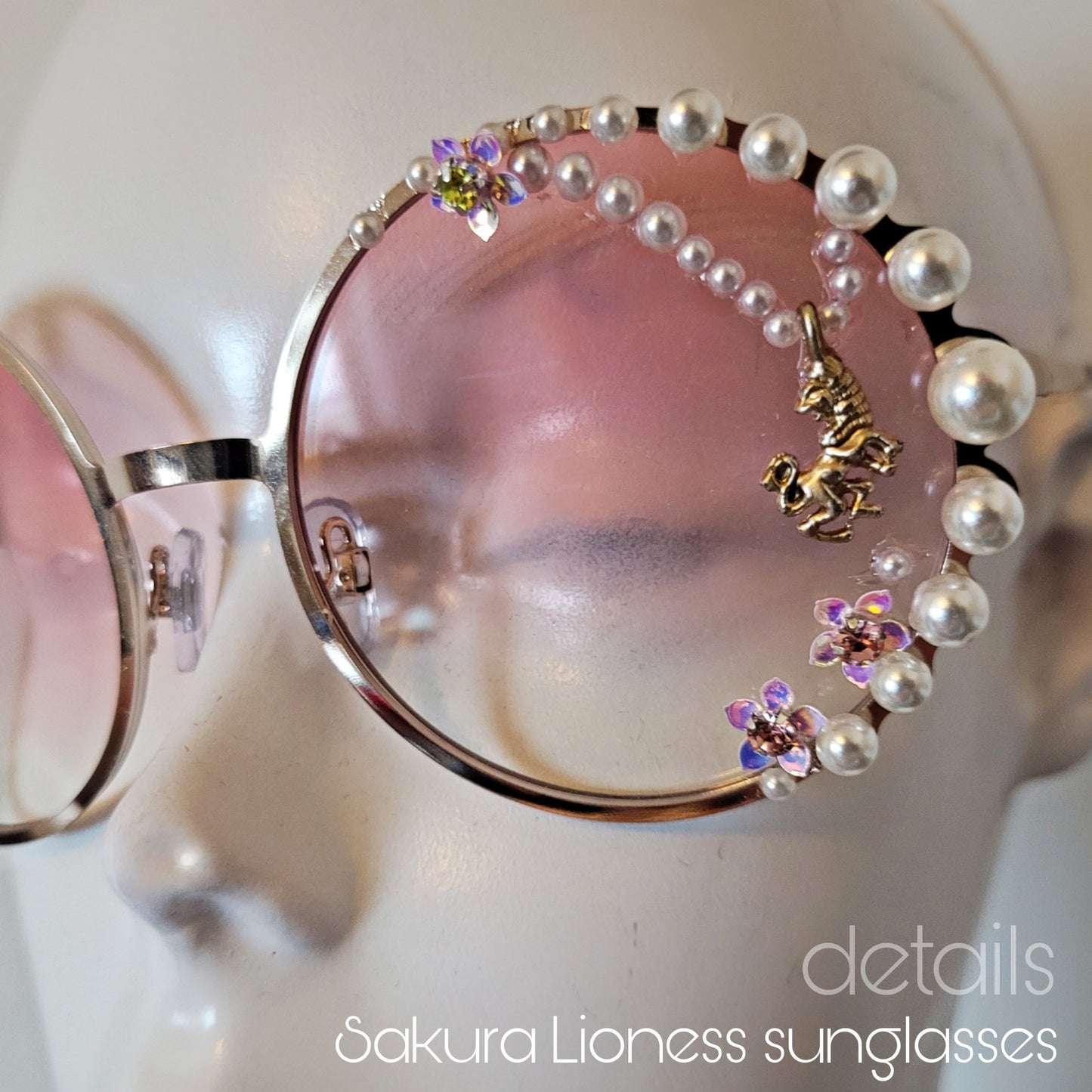 Flower & Pearls collection: Sakura edition, The Sakura Lioness Sunglasses