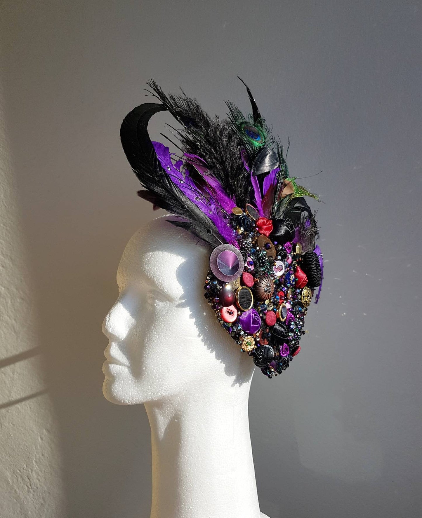 Harlequin Collection: The Harlequin Butterfly Wings hair ornament