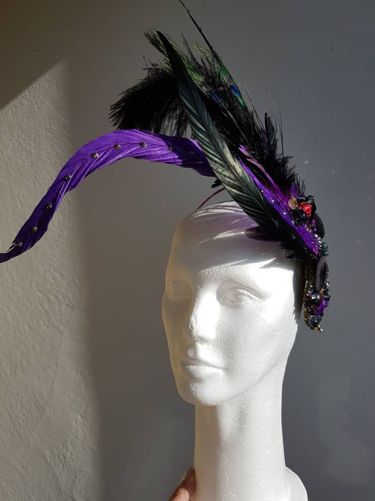 Harlequin Collection: The Harlequin Butterfly Wings hair ornament