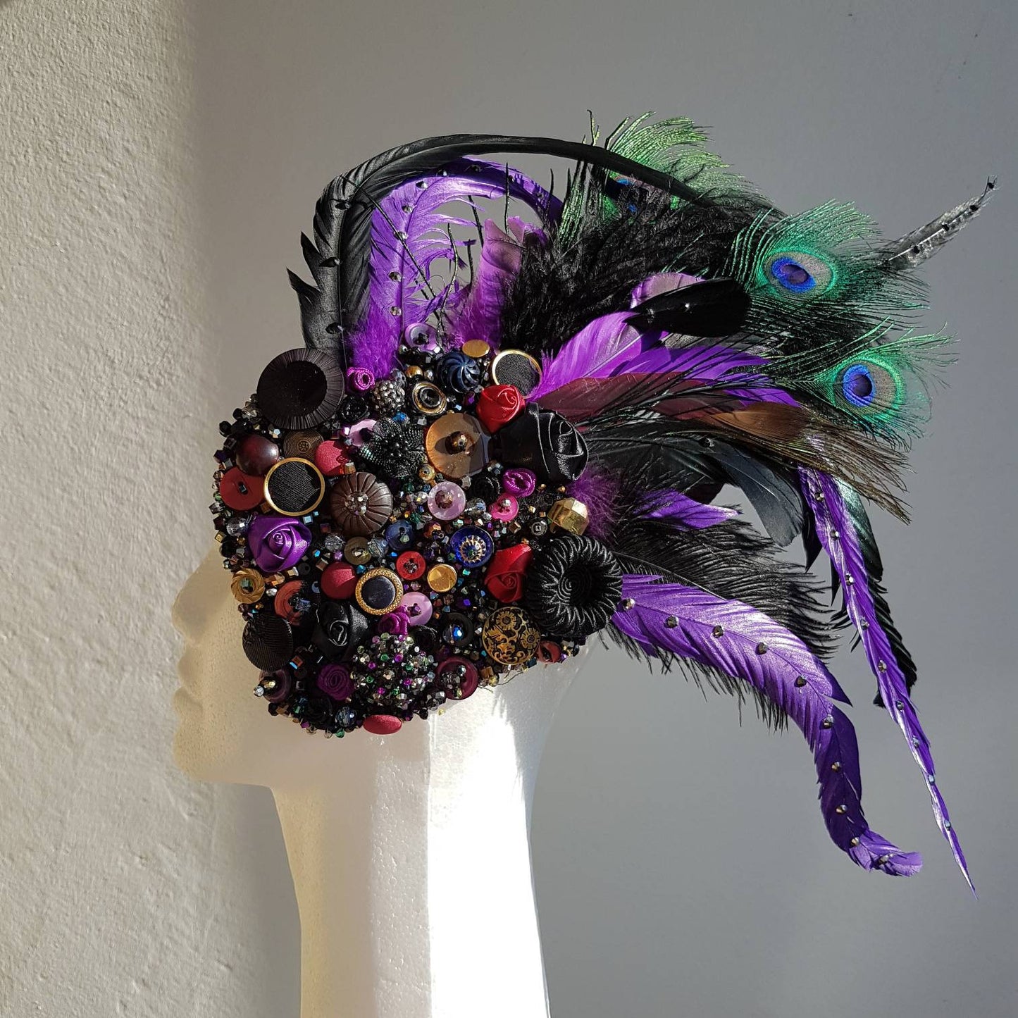 Harlequin Collection: The Harlequin Butterfly Wings hair ornament