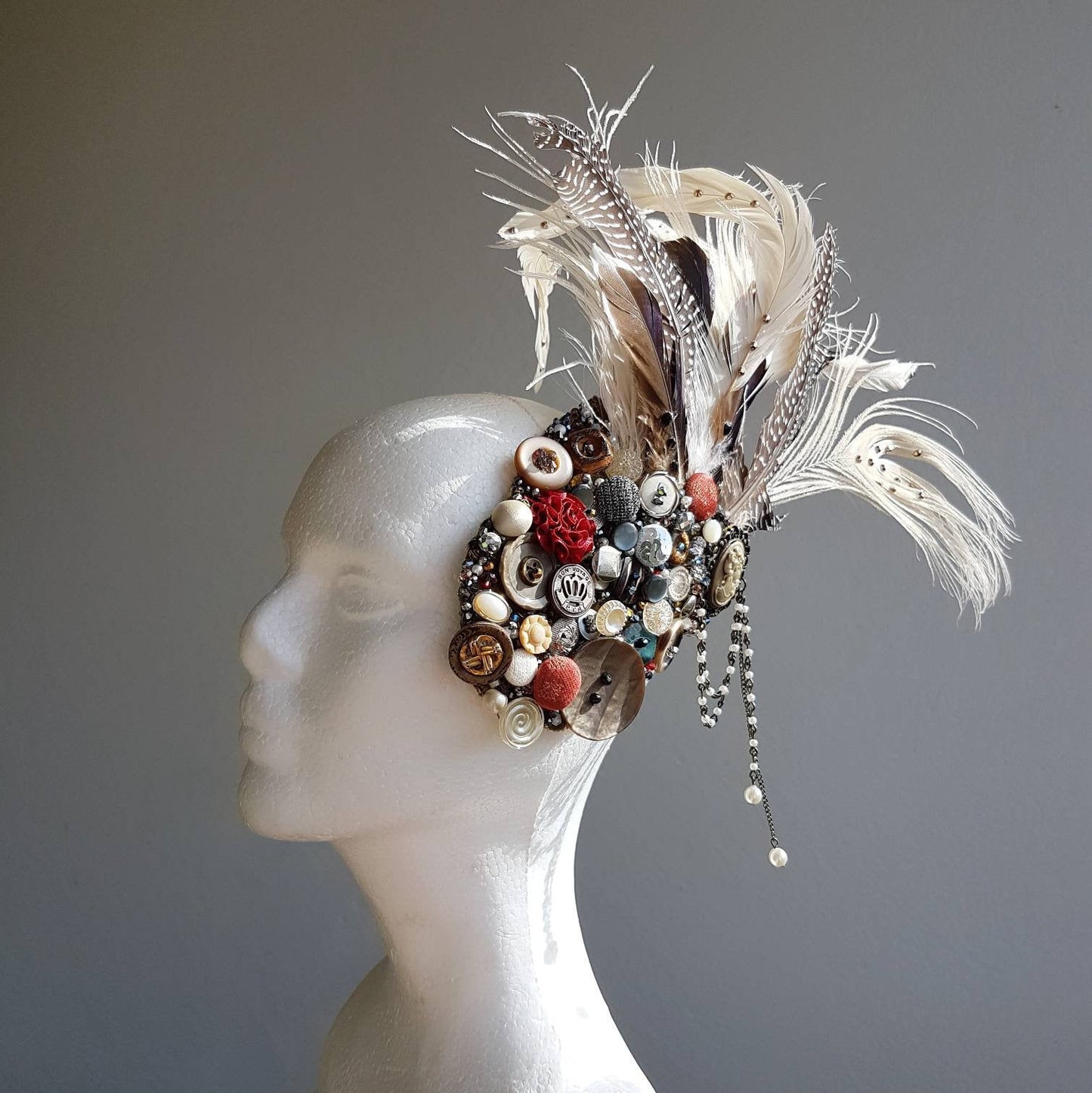 Harlequin Collection: The Harlequin Bon Voyage bridal hair ornament