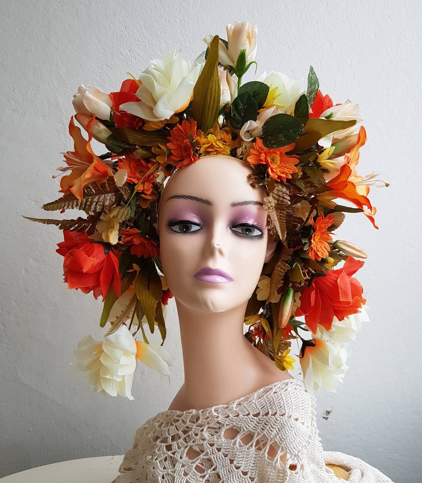 The Flaming Dawn Flower Crown