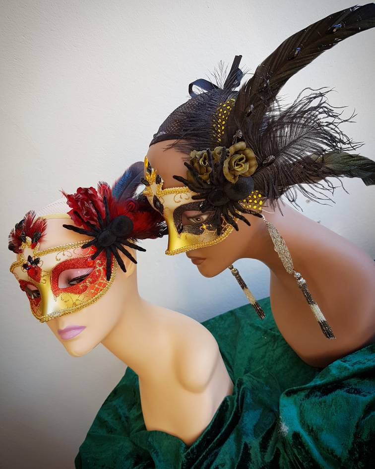 The Black Magick Masquerade Mask: Venetian style carnival mask
