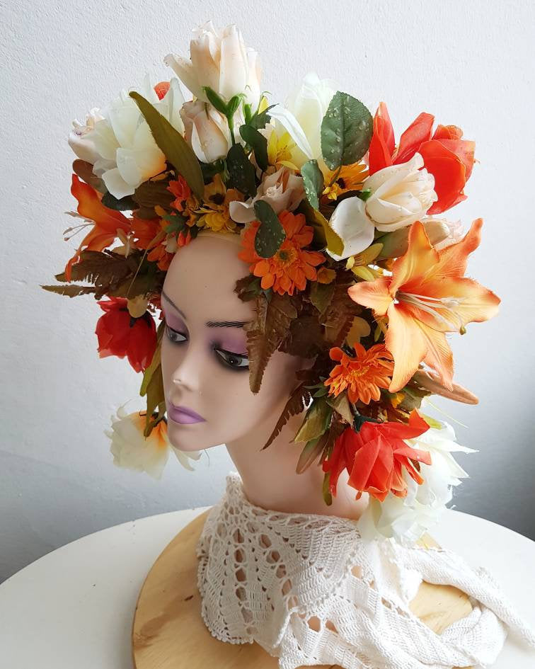 The Flaming Dawn Flower Crown