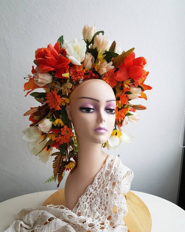 The Flaming Dawn Flower Crown