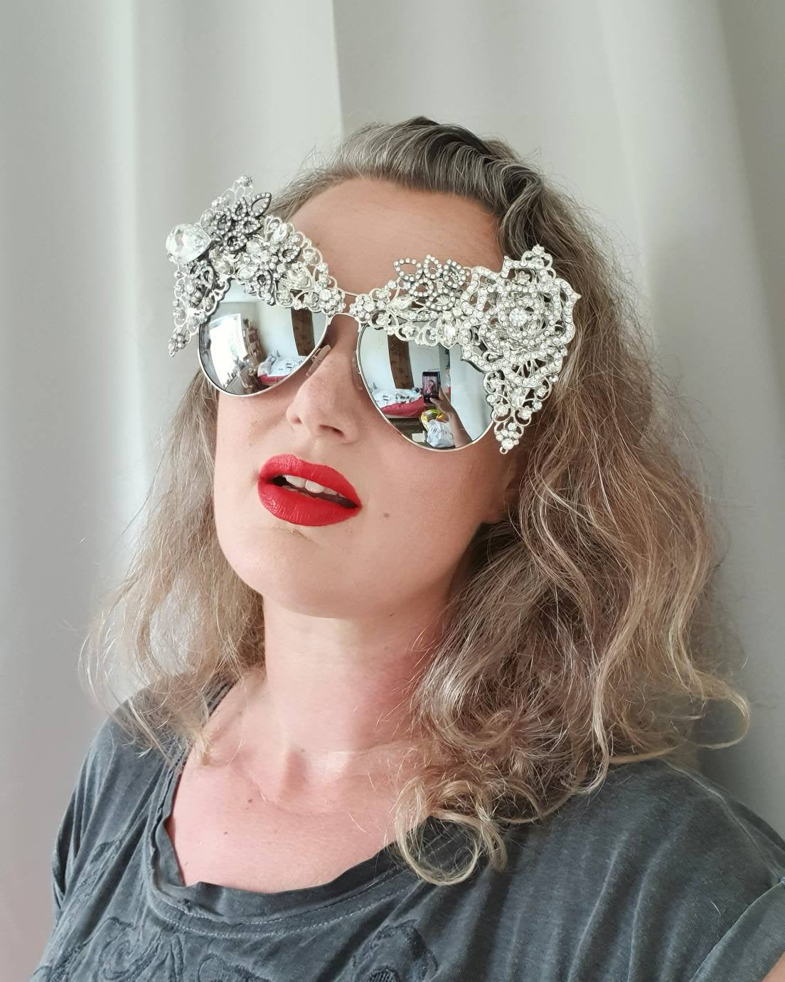 The Crystal Monarch showpiece sunglasses