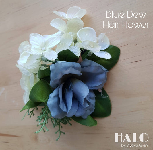 The Blue Dew Hair Flower