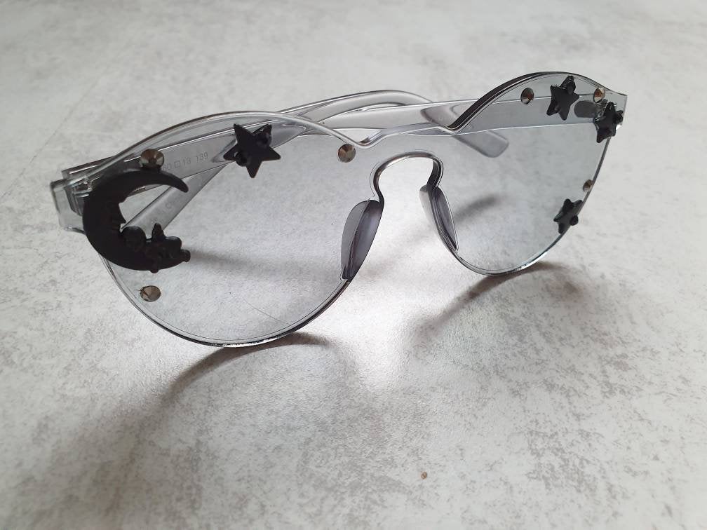 Plexi Visions collection: The Night Visions sunglasses, limited edition design with stars & moon (3 colours)